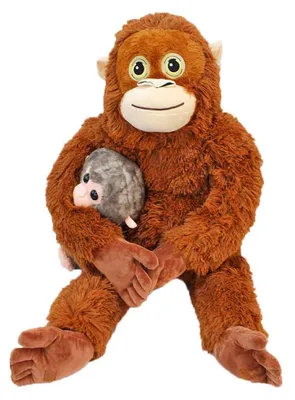 Produktbild von Plüsch-Affe groß mit Kind - ca. 80 cm
