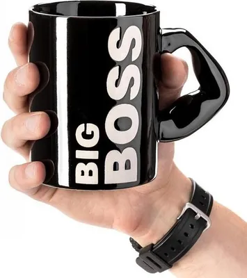 Produktbild von Kochtasse, Schwarz, Muskelarm, Keramik, 450 ml, für Männer, Kaffee, Tee