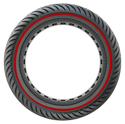 Produktbild von Pro-Mounts Reifen solide 8 1 2 schwarz rote Linie