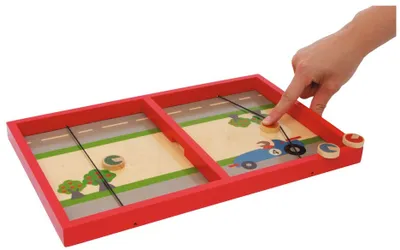 Produktbild von Flipspiel Rennwagen aus Holz, für 2 Spieler