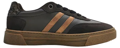 Imagen del producto de Zapatos deportivos Mustang para mujer, con cordones, color marrón, estilo casual
