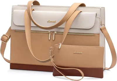 Produktbild von LOVEVOOK Laptoptasche 15,6 Zoll Kunstleder Damen Handtasche Shoulder Bag