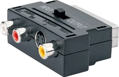 Immagine prodotto di Schwaiger SCA7320 531, SCART (21 pin), 3 x RCA + S-Video, Connettore maschio, Connettore femmina, Nero