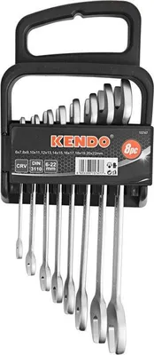 Productafbeelding van Set van 8 tangsleutels met Kendo-houder, inclusief maten 6-7-20-22 mm