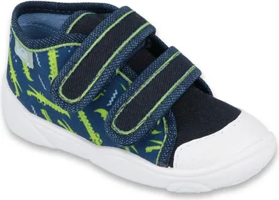 Produktbild von BEFADO Jungen Sneakers Flexible Krokodile, Klettverschluss, Blau 25