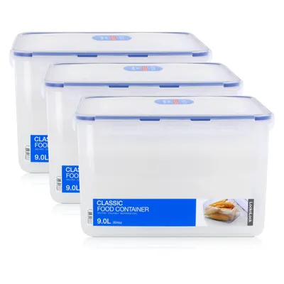 Produktbild von LocknLock Classic HPL838 Frischhaltedose 9L - Luft & Wasserdicht (3er Pack)