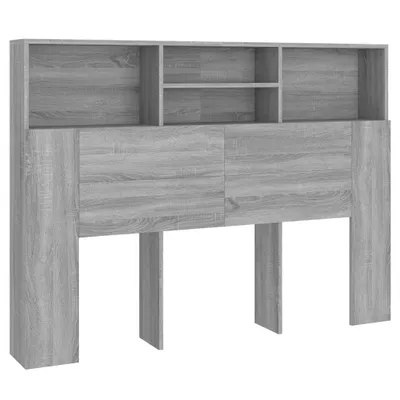 Obrázok produktu pre vidaXL Čelo postele s policami Grey Sonoma 140x19x103,5 cm