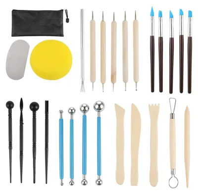27-teiliges Modellierwerkzeug-Set für Ton, DIY, Bildhauerei