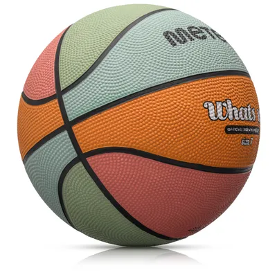 Produktbild von Meteor Basketball What's up Größe 7 Jugend, Heren hellblau/orange