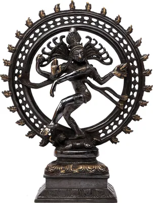 Produktbild von Nataraj Statue, Messing ca. 35 cm, schwarz