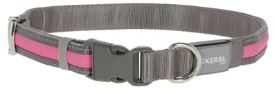 Produktbild von Kerbl Pet Light & Reflex Leuchthalsband pink, M/L