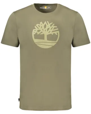 Image de T-shirt Timberland avec logo arbre, vert XL