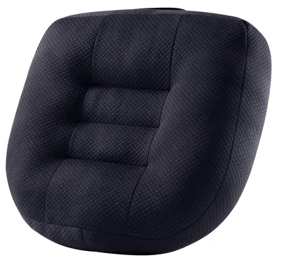 Produktbild von Ergonomisches Sitzkissen für Bürostühle und Autos, Sitzkissen/Sitzerhöhung für Erwachsene, 40 x 40 cm, schwarz