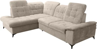 Produktbild von Robin Inspire Ecksofa Mit Schlaffunktion Bettkasten L Form Sofa Eckcouch Schlafcouch Freistehend Verstellbare Sitztiefe Rückenhöhe Neo 268 x 210 x 90 cm Links Creme