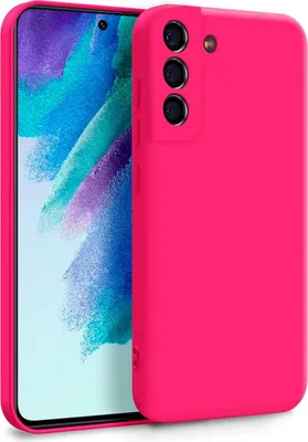 Obrázek produktu pro Pouzdro pro Samsung Galaxy S21 FE – dvouvrstvé silikonové pouzdro v barvě magenta růžové