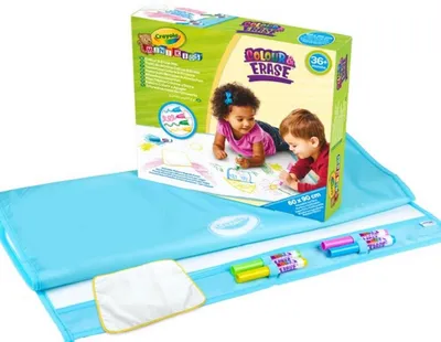 Imagen del producto de Crayola - Mini Kids - Alfombra para colorear y borrar, 90x60 cm