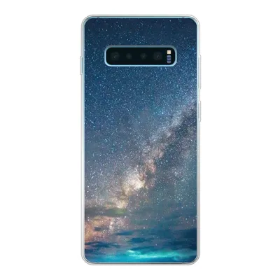 Produktbild von MuchoWow® Handyhülle Schutzhülle Hülle für Samsung Galaxy S10 Lite Sterne - Sonnensystem - Türkis - Jungen - Mädchen - Kinder Silikon Softcase Handy Hülle - Schutz