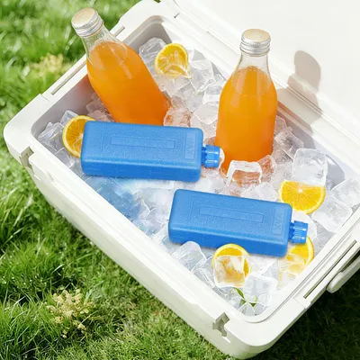 Imagen del producto de Bolsas de hielo reutilizables, 10 unidades, compactas, para camping y uso doméstico