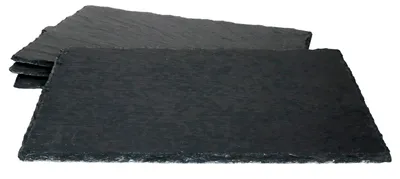 Produktbild von 4x Schieferplatten 20 x 30 cm Tisch-Set Untersetzer Servierplatte Naturschiefer