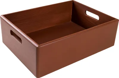 Image de Creative Deco Caisse Bois Rangement Marron 40 x 30 x 13 cm Boîte de Rangement