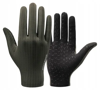Produktbild von Rockbros Fahrradhandschuhe atmungsaktiv langfinger grün Gr. L