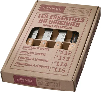 Immagine prodotto di Opinel 001300 Opinel Küchenmesser-Set 4-teilig Holzgriff
