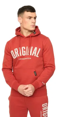 Obrázek produktu pro Crosshatch – pánská mikina s kapucí „Kensby“ BG2477 (L) (červená)