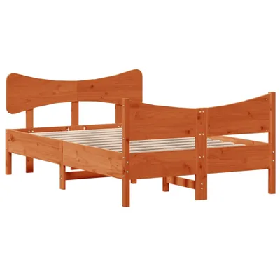 Obrázek produktu pro Postel bez matrace voskově hnědá 120 x 190 cm masivní borovice