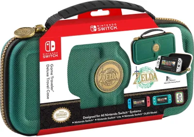 Produktbild von Bigben Nintendo Switch / Lite / OLED Tasche NNS40G Travel Case Zelda grün AL112784