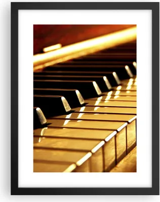 Produktbild von Gerahmtes Poster - Schwarzer Rahmen - Klavier Musik Konzert - 30x40 cm - Wand Bild - Wanddeko - Wandbilder - Kunstposter - Wandposter - Bilderrahmen - Bilder - Kunstdruck - Wandbild - P2BPA30x40-2200