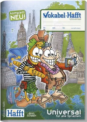 Produktbild von Häfft® Verlag Vokabelheft Universal -alle Sprachen Lineatur 53 liniert A5 ohne Rand, 64 Blatt