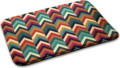 Produktbild von Teppich Wohnzimmer Schlafzimmer Modern - 90 cm x 60 cm - Geometrisches Muster