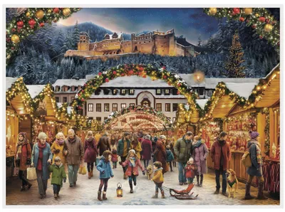 Productafbeelding van Adventskalender Heidelberg Schloss: Papier Adventskalender