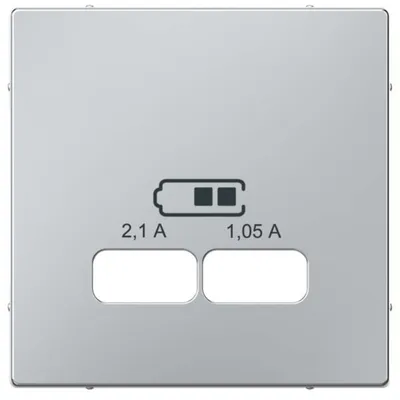 Produktbild von Merten Zentralplatte alu MEG4367-0460