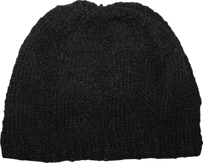 Produktbild von Wollmütze - schwarz - warme Strickmütze
