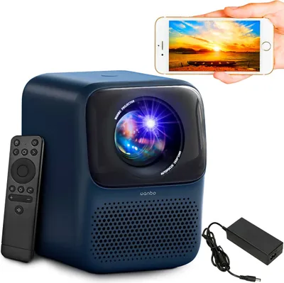 Produktbild von Wanbo T2 Max New Blau Beamer Projektor Full HD 1080p, WiFi, 1x HDMI, 1x USB