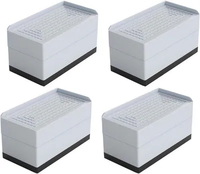 Produktbild von Famanu Möbelverhoger Set - 4 Stück, 7,5 cm zusätzliche Höhe für Bett, Sofa und Schrank
