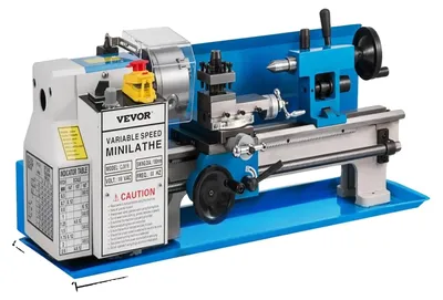 Immagine prodotto di Mini-tornio per metalli, velocità variabile, lavorazione di precisione, 180x350 mm