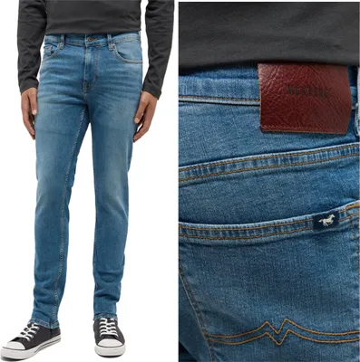 Produktbild von MUSTANG, Herren Jeanshosen, Slim fit, Frisco skinny, W34 L30, Blau, Jeans, baggyjeans, buggy