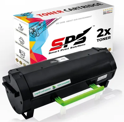 Produktbild von 2x Toner 51B2H00 Schwarz Kompatibel für Lexmark MX517DE Drucker