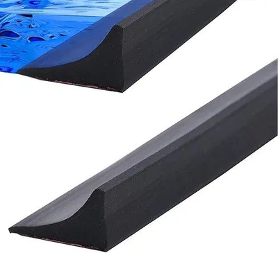 Produktbild von Duschschwelle - 2 m - Flexible Duschbarriere - Duschabdichtung aus TPE - Wasserdichte Wassersperre - Für Dusche, Bad und Nassbereich - Schwarz