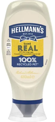Obrázek produktu pro Hellmann's Majonéza pravá, 430g – krémová klasická majonéza na sendviče a saláty