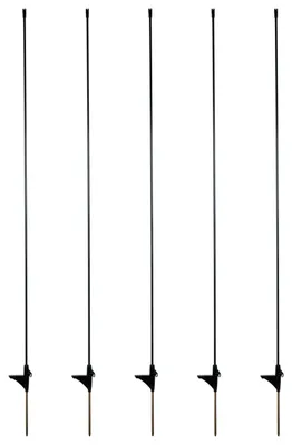 Produktbild von Ersatzpfähle für Begrenzungszäune – Fiberglaspfähle 110 cm, oval 10 x 8 mm, 5er-Set