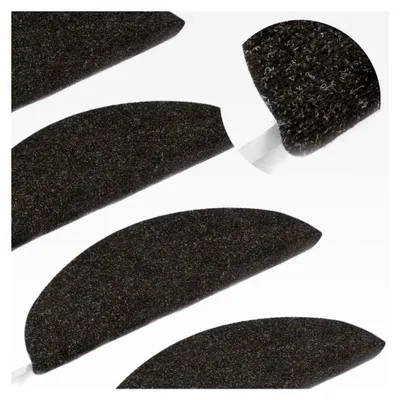 Produktbild von Selbstklebende Stufenmatten 15 Stück 56x17x3cm schwarz