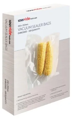 Produktbild von Vakuumbeutel Sous-Vide-Beutel Vakuumierbeutel - 25 x 35 cm - 100 Stück - Hitzebeständig bis 90 °C - Wiederverwendbar