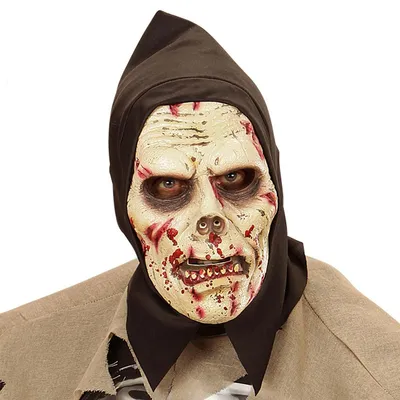 Produktbild von Zombie Maske für Kinder aus Latex, mit Kapuze