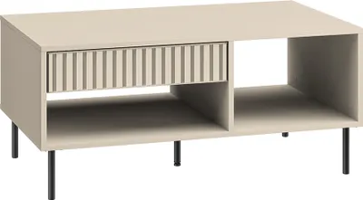Produktbild von Couchtisch SALOU-131 in kaschmir matt, Schublade mit Softclose, B/H/T ca. 100/48/60 cm