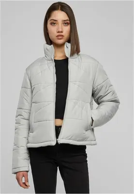 Image de Urban Classics Ladies Arrow Puffer Jacket lightasphalt - M