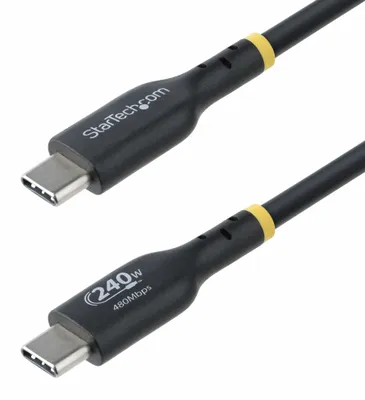 Produktbild von StarTech.com USB2EPR4M USB-C-Ladekabel 4m – 240W Power Delivery EPR, USB 2.0, Schwarz