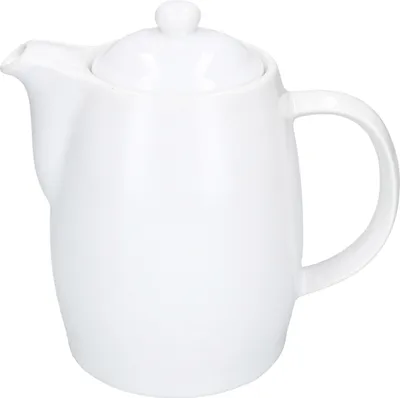 Obrázek produktu pro Kawi 850ml džbán s víčkem porcelánový na čaj a kávu bílý
